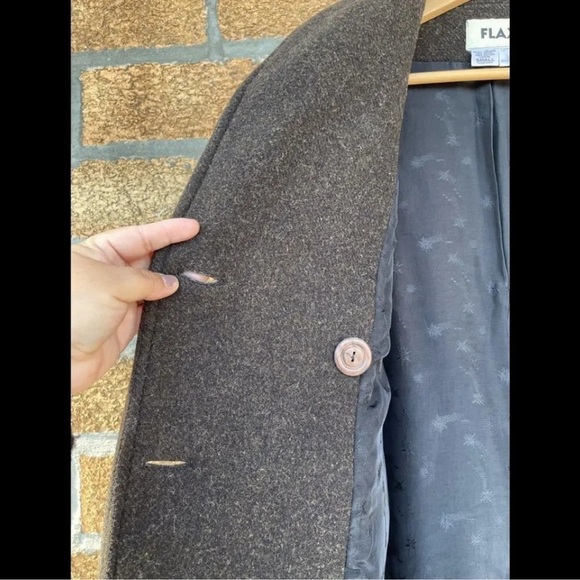 Flax wool coat size small - Picture 8 of 10